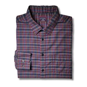 UNTUCKit Walker Road Multicolor Plaid Slim Fit Button Down Shirt L